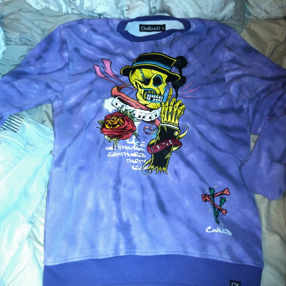 Purple crewneck